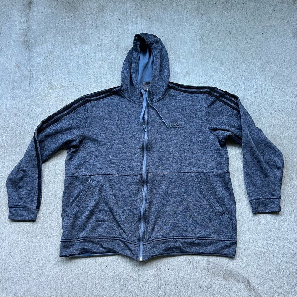 Adidas three stripe fleece lined hoodie men’s XL